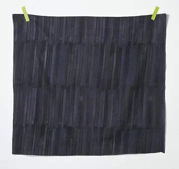 Nani IRO japońska bawełna organiczna "Grace", podwójna gaza, czarny