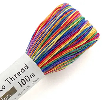 Włóczka do haftu sashiko Olympus 100m, wielokolorowa 301