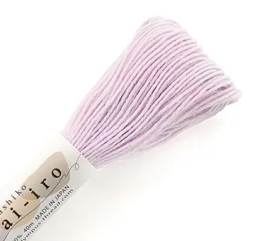 Vyšívací příze na sashiko Olympus Awai Iro 40m, světle růžová A1