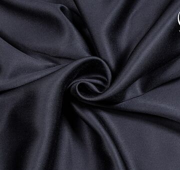 Lyocell satén, černý