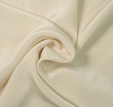 Jedwabna krepa szyfonowa, szampan