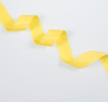 Hedvábná stuha 2 cm, žlutá