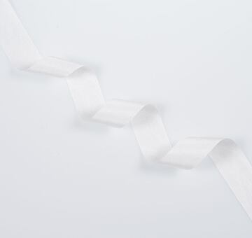 Wstążka jedwabna 2 cm, biała kość słoniowa