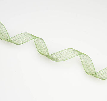 Wstążka półjedwabna 5 mm, jasnozielona