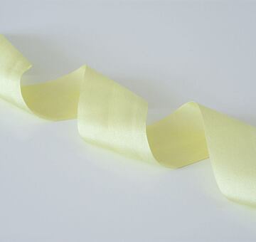 Wstążka jedwabna 3,2 cm, jasnożółta