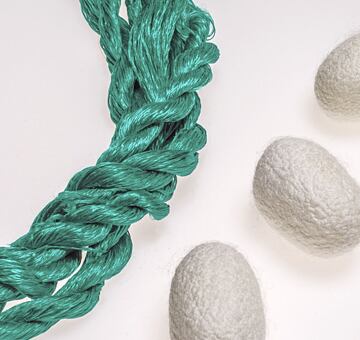 Przędza do haftu, 100% jedwab, zielony 74-3