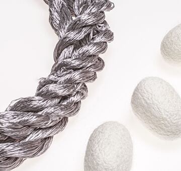 Przędza do haftu, 100% jedwab, szary 37-6