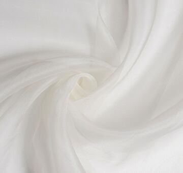Hedvábná organza, bílá ivory