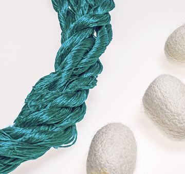 Vyšívací příze, 100% hedvábí, tyrkysová 10-3