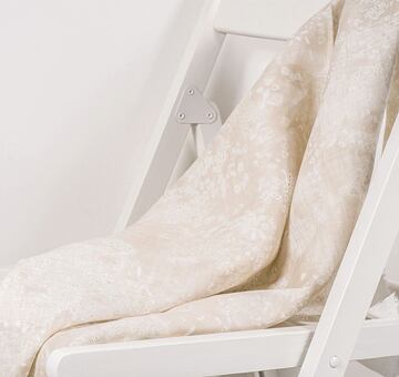 Nani IRO Japońska tkanina "Lei nani", 100% len, nude