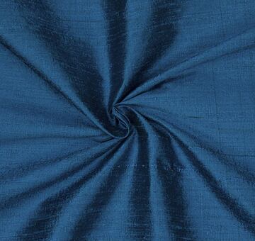 Hedvábný dupion, šanžánový, černo-tyrkysový