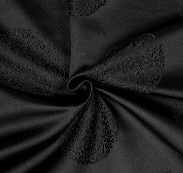 Brokát medailon, černý, II. jakost