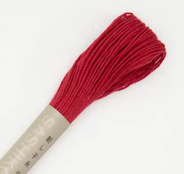 Vyšívací příze na sashiko Olympus 20m, rudá 12