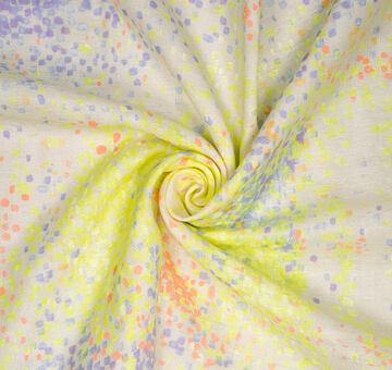 Japońska bawełna organiczna Nani IRO "Waterfall", podwójna gaza, wielokolorowa