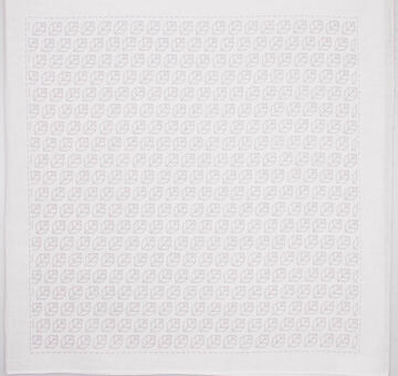 Hana-Fukin sashiko utěrka 34 × 34 cm "listí", bílá