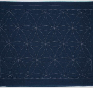 Sahiko prostírání 31 x 45 cm "hana guruma", indigo
