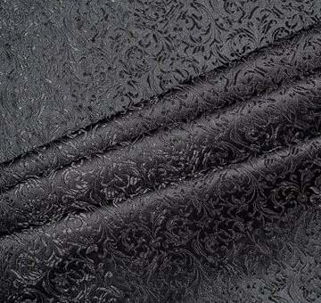 Brokát ornamenty, černý