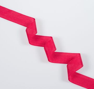 Wstążka jedwabna 2 cm, czerwona