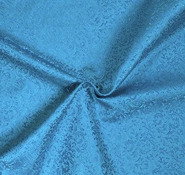 Brokát ornamenty, modrý