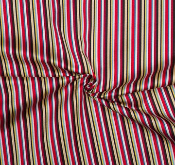 Brokát proužky, červený