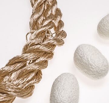 Przędza do haftu, 100% jedwab, beżowy 38-9