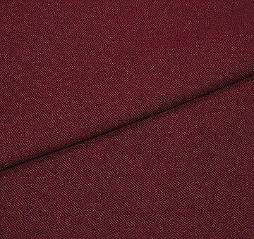 Vlna s diamantovou vazbou, červeno-černá