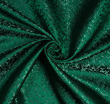 Brokát ornamenty – tmavě zelený