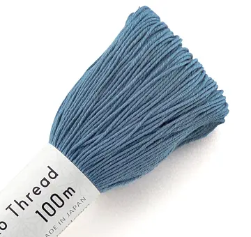 Vyšívací příze na sashiko Olympus 100m, ocelově modrá 118
