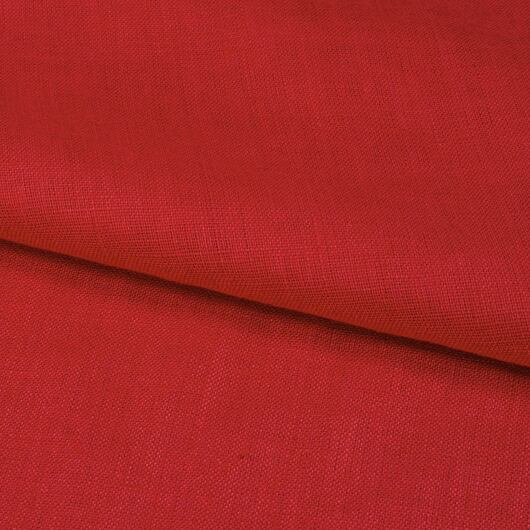 Červené lněné plátno, 100% len