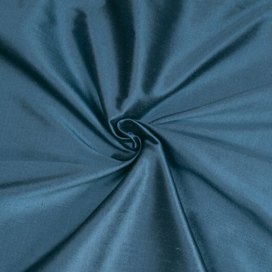 Hladký dupion šanžánový, modrý