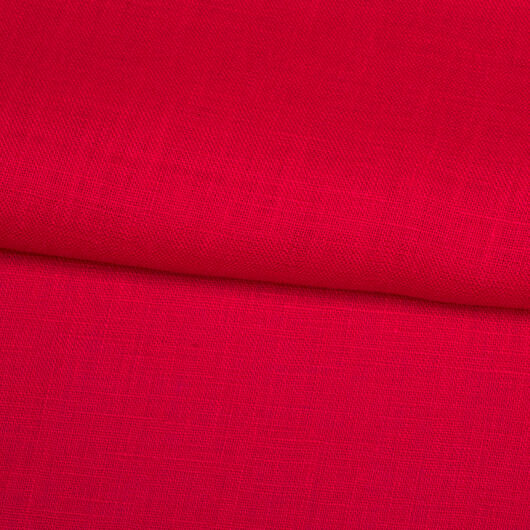 Lněné plátno, červené