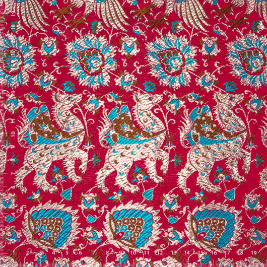 Historyczny brokat do średniowiecznych strojów z naturalnego jedwabiu © Sartor Bohemia