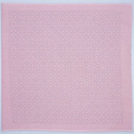 Hana-Fukin ściereczka sashiko 33 × 33 cm "kwiat sakury", różowa