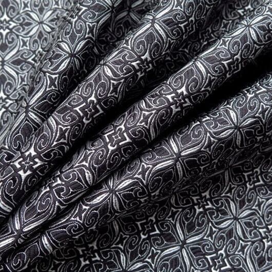 Brokát šlechtický, černo stříbrný