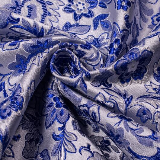 Brokát tradice, bílo-modrý