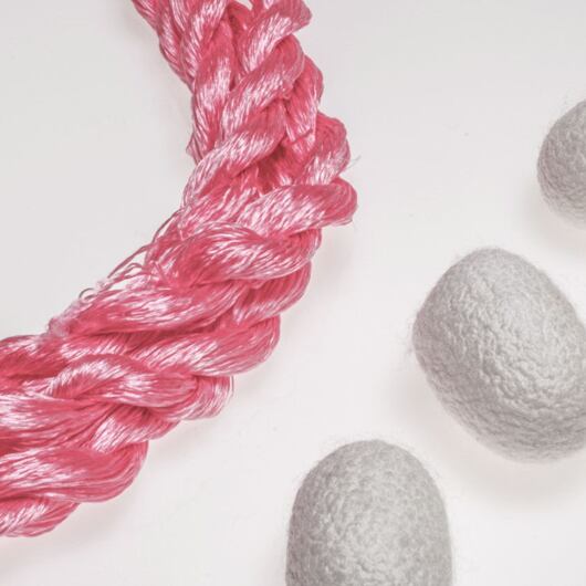 Nić do haftu, 100% jedwab, różowy