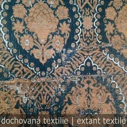 Historyczny brokat do średniowiecznych strojów z naturalnego jedwabiu © Sartor Bohemia