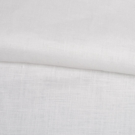 Lněné plátno, čistě bílé