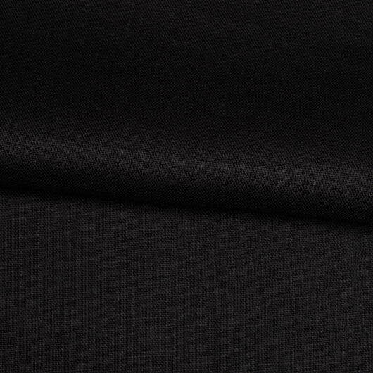 Lněné plátno, lehké, černé