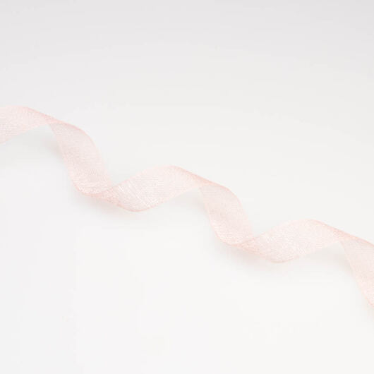 Wstążka półjedwabna 5 mm, jasnoróżowa