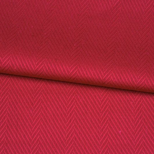 Len s bavlnou, rybí kost, křiklavě růžový