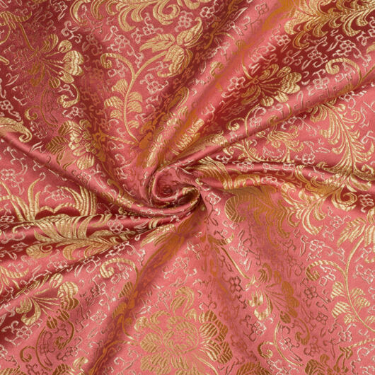 Růžový brokát, růžovo-zlatý