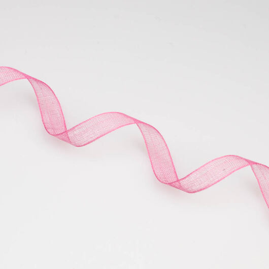 Wstążka półjedwabna 5 mm, różowa