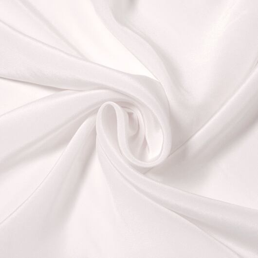 Krepdešín, čistě bílý