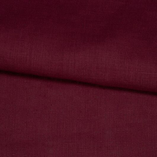 lněná látka vínová