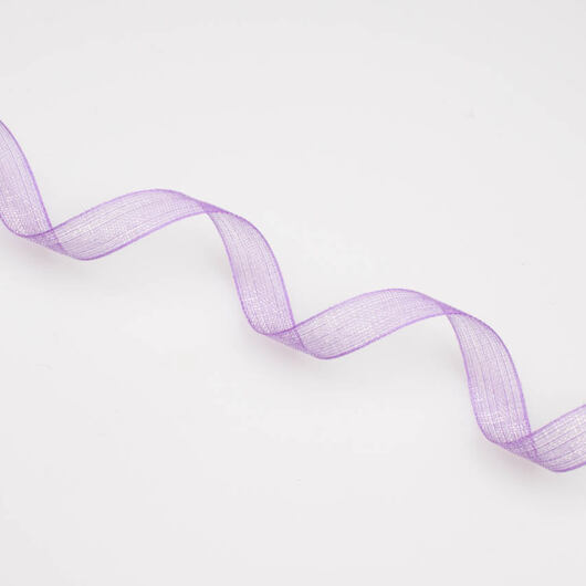 Wstążka półjedwabna 5 mm, liliowa