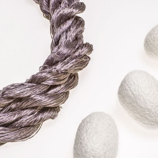 Nić do haftu, 100% jedwab, szary