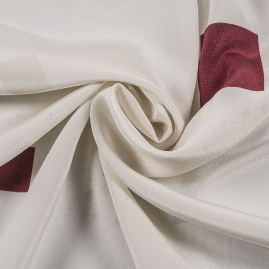 Hedvábný bílý krepdešín