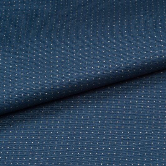 Látka na sashiko s předtištěnou mřížkou pro vzory hitomezashi, modrá