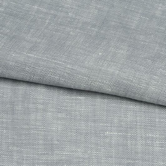 Žíhané lněné plátno, světle šedé